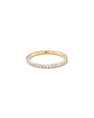 0.5 ct Marilyn 14k Yellow Gold Full Eternity Band Ring in White Diamond