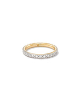 1 ct Marilyn 14k Yellow Gold Full Eternity Band Ring in White Diamond