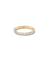 1 ct Marilyn 14k Yellow Gold Full Eternity Band Ring in White Diamond