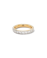2 ct Marilyn 14k Yellow Gold Full Eternity Band Ring in White Diamond
