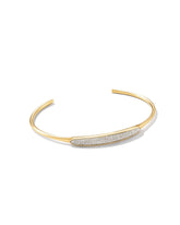 0.34 ct Marisa 14k Yellow Gold Statement Cuff Bracelet in White Diamond