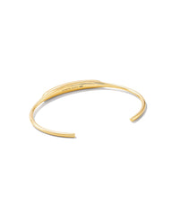0.34 ct Marisa 14k Yellow Gold Statement Cuff Bracelet in White Diamond