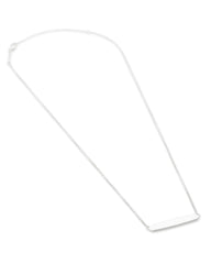 Mattie Bar Pendant Necklace in Sterling Silver