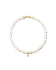 Michelle 14k Yellow Gold Pearl Bracelet in Freshwater Cultured Pearl