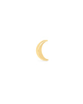 Moon Single Stud Earring in 18k Yellow Gold Vermeil
