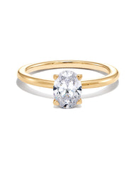 1.5 ct Oval Solitaire Engagement Ring in 14k Yellow Gold