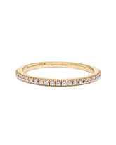 Pave Band Ring in 14k Yellow Gold