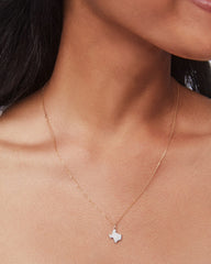 0.15 ct Pave State of Texas 14k Yellow Gold Charm in White Diamond