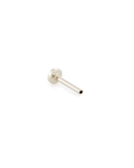 6.5mm Single Stud Earring Push Back in 14k White Gold