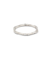 0.19 ct Posey 14k White Gold Band Ring in White Diamonds