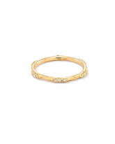 0.19 ct Posey 14k Yellow Gold Band Ring in White Diamonds