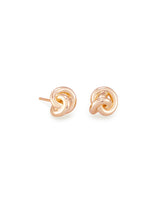 Presleigh Love Knot Stud Earrings in Rose Gold