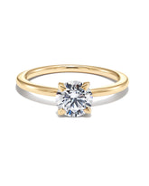 1 ct Round Solitaire Engagement Ring in 14k Yellow Gold