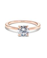 0.75 ct Round Solitaire Engagement Ring in 14k Rose Gold