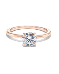 1 ct Round Solitaire Engagement Ring in 14k Rose Gold