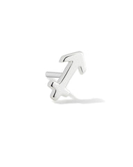 Sagittarius Single Stud Earring in Sterling Silver