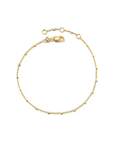 Single Satellite Chain Bracelet in Sterling Silver & 18k Yellow Gold Vermeil