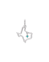 Texas Sterling Silver Charm in Turquoise