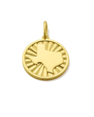 Texas Coin Charm in 18k Gold Vermeil