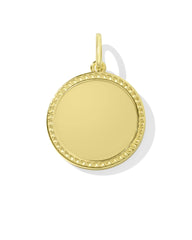 Texas Coin Charm in 18k Gold Vermeil