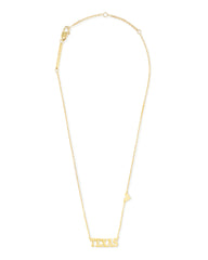 Texas Pendant Necklace in 18k Gold Vermeil