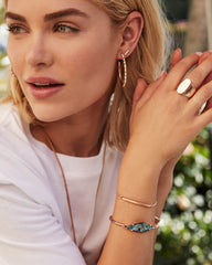 Veronica Hoop Earrings in Rose Gold