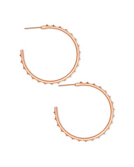 Veronica Hoop Earrings in Rose Gold