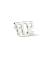 Virgo Single Stud Earring in Sterling Silver