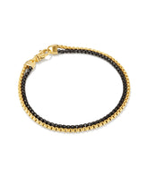 Wells Chain Bracelet in 18k Gold Vermeil and Black Hematite