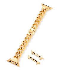 Whitley Chain Watch Band in Gold Tone Stainless Steel