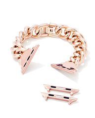 Whitley Chain Watch Band in Rose Gold Tone Stainless Steel
