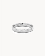 0.31 ct Whitney 14k White Gold Band Ring in White Diamond