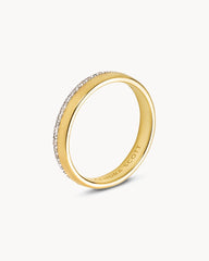 0.31 ct Whitney 14k Yellow Gold Band Ring in White Diamond