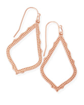 Sophia Drop Earrings in Rose Gold