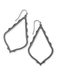 Sophee Drop Earrings in Gunmetal