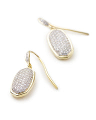 0.78 ct Lee Earrings in Pave Diamond and 14k Yellow Gold