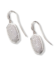 0.78 ct Lee Earrings in Pave Diamond and 14k White Gold