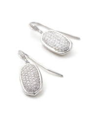 0.78 ct Lee Earrings in Pave Diamond and 14k White Gold