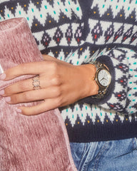 Alex Two Tone Stainless Steel 35mm Watch in Ivory Mother-of-Pearl