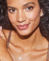 Ari Gold Pave Crystal Heart Earrings in White CZ