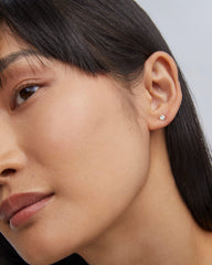 0.5 ct Lab Grown White Diamond Audrey Stud Earrings in 14k Yellow Gold