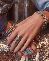 Tiny Beau Band Ring in Oxidized Sterling Silver