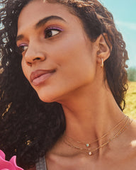 Davie 18k Gold Vermeil Pendant Necklace in Chrysoprase