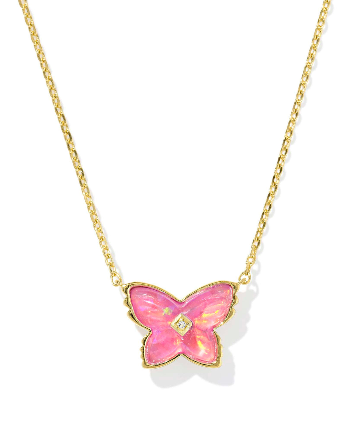 Brinley 18k Gold Vermeil Butterfly Stone Necklace
