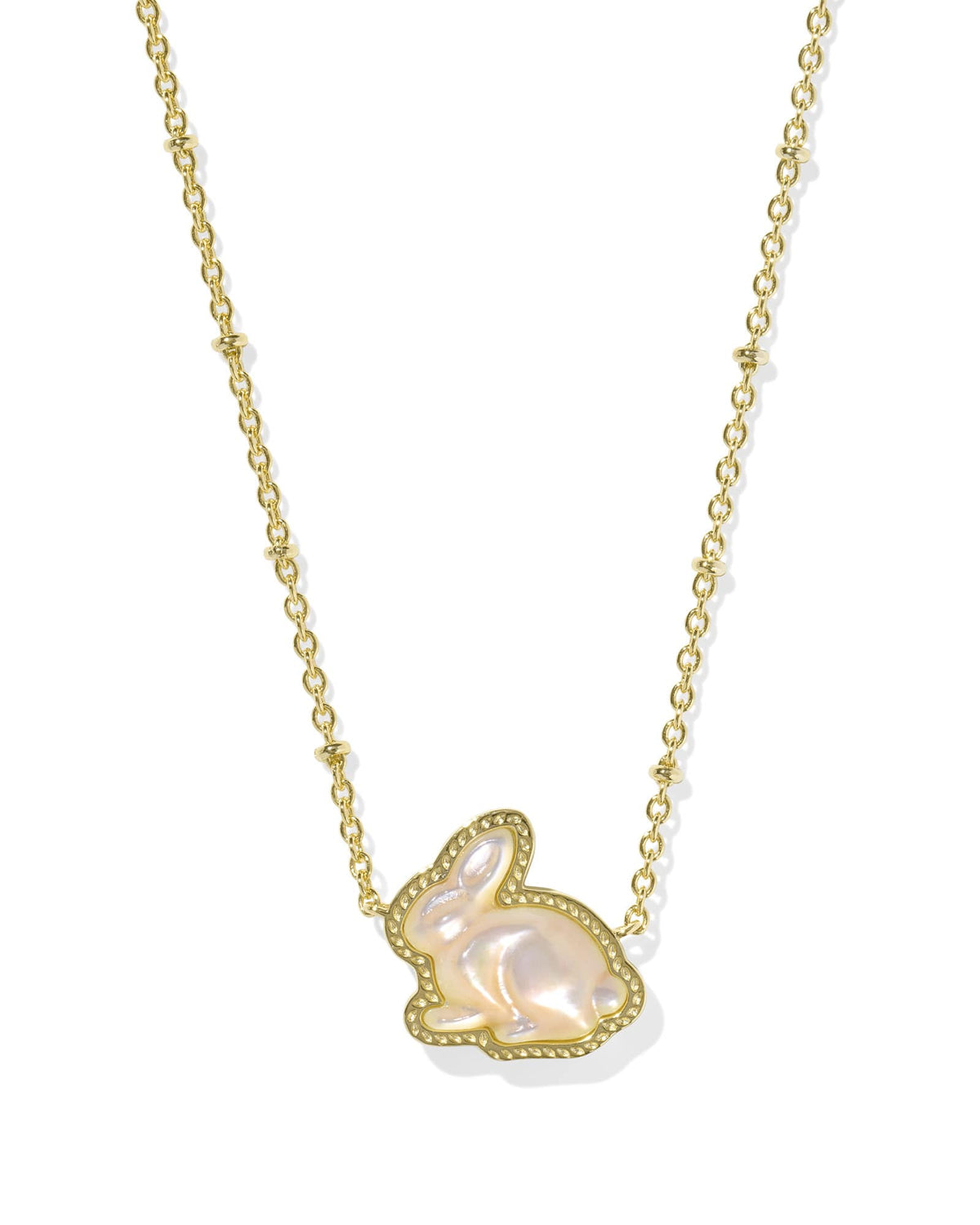 Bunny Gold Short Pendant Necklace