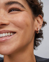 Colette Huggie Earrings in Silver