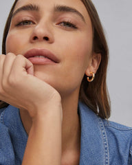 Colette Huggie Earrings in Gold