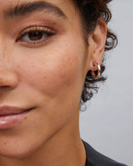 Colette Huggie Earrings in Silver