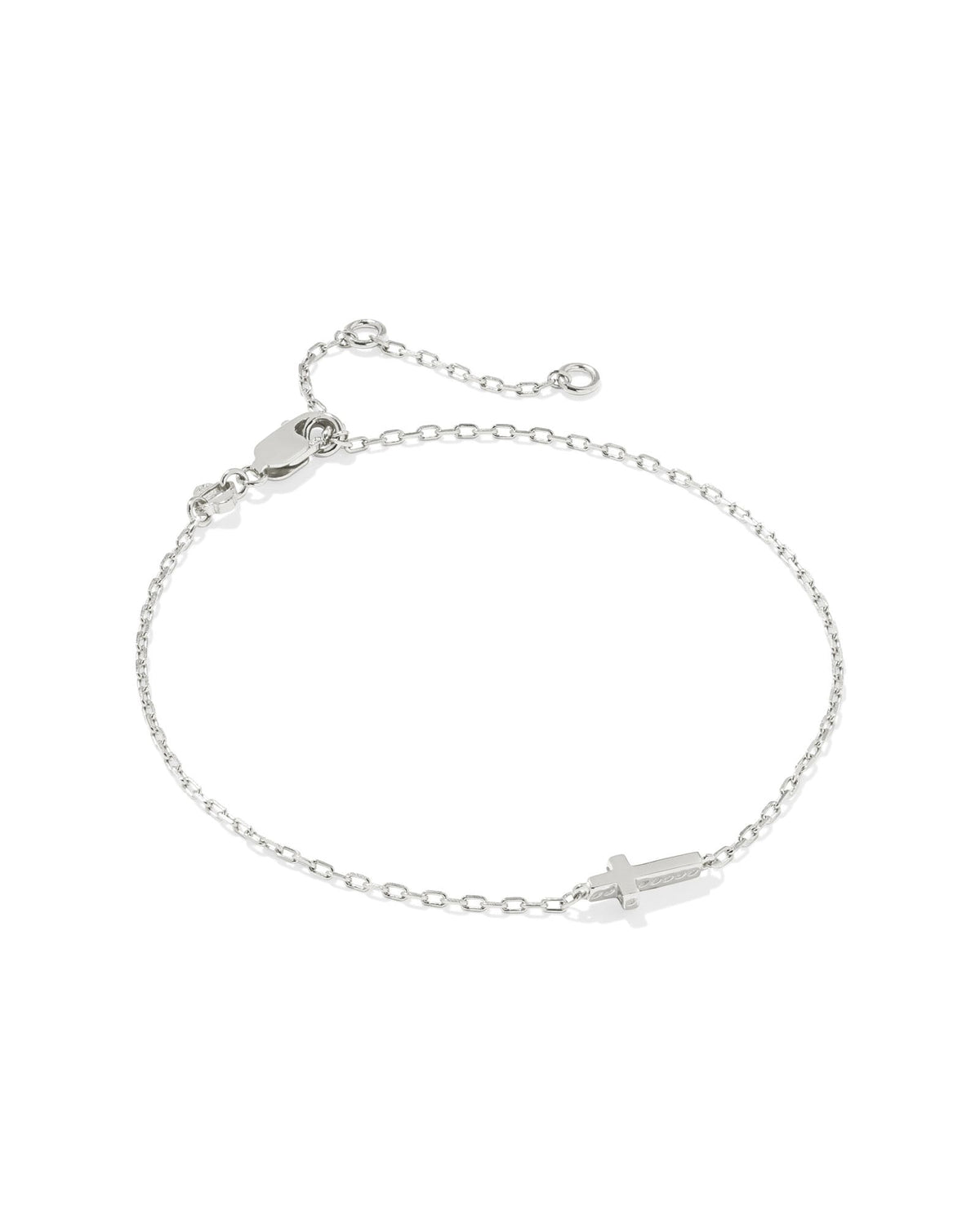 Cross Inline Bracelet in Sterling Silver