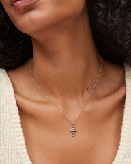 Cross Pendant Necklace in Silver